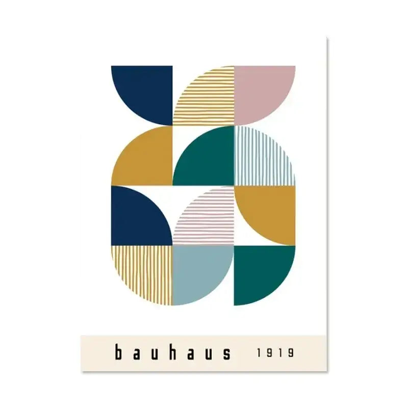 Modern geometric abstract canvas print living room modernism exhibition