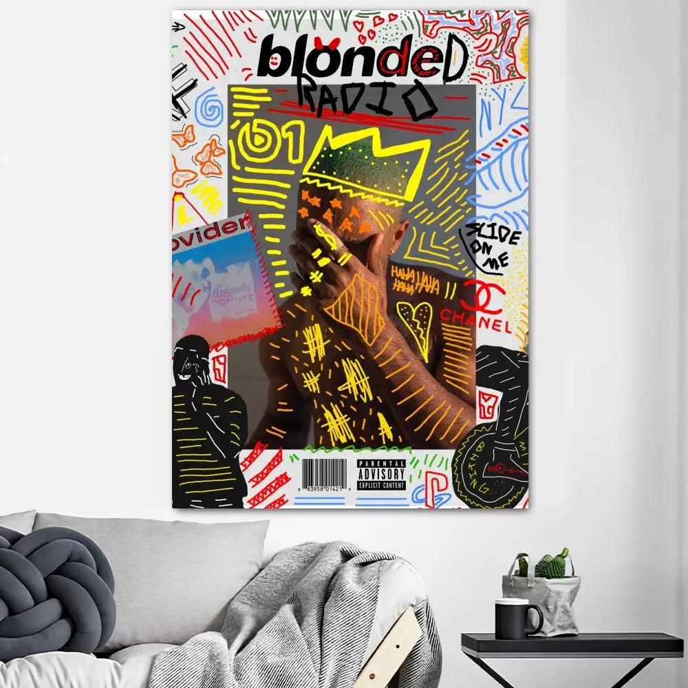 Modern blonde oceans poster prints bedroom framed album wall art