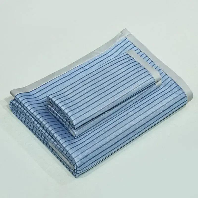 DecorBites™ Cooling Bed Mat Set: Foldable, Skin-Friendly Sleeping Cushion with Elastic Band