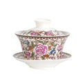 DecorBites™ 350ml Ceramic Gaiwan Porcelain Tea Cup Set