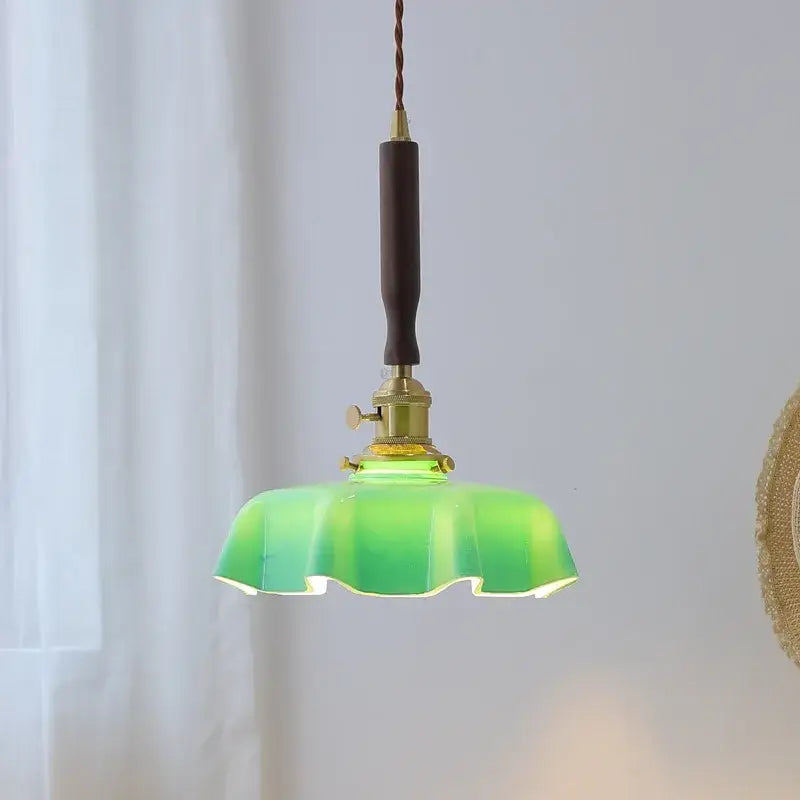 DecorBites™ Blue Glass LED Pendant Lamp for Dining Living Room Bedroom