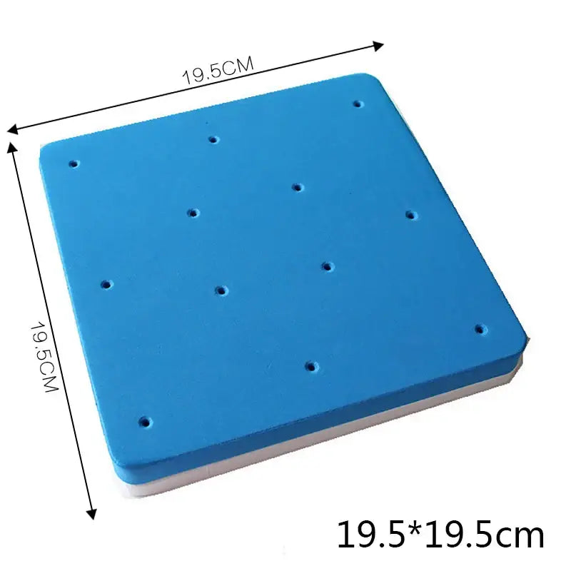 Blue square foam cake shaping mat kitchen dessert tool