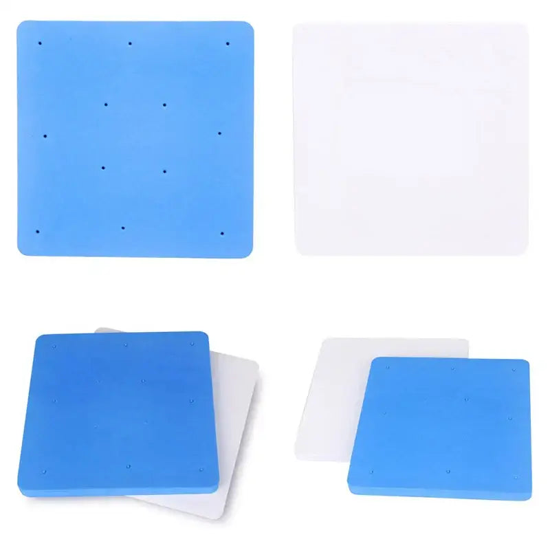 Blue square foam cake shaping mat kitchen dessert tool