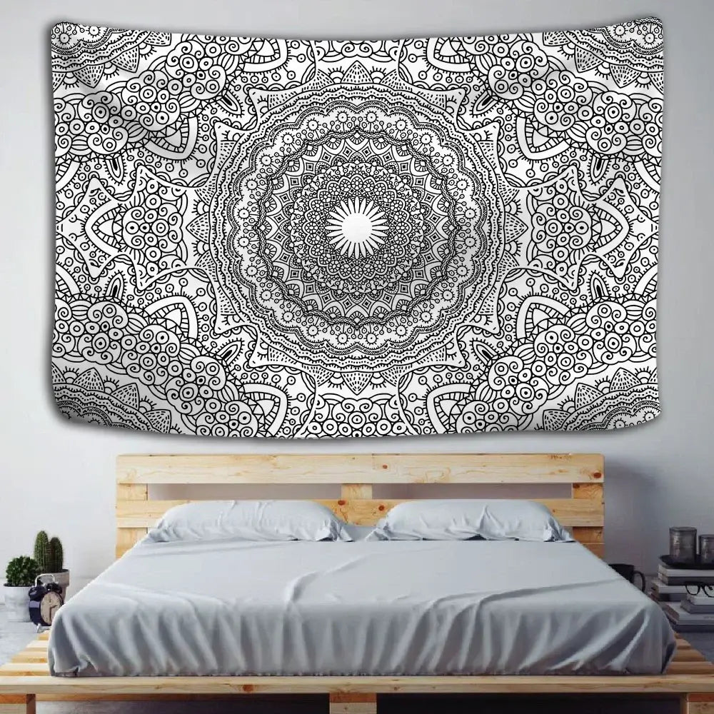 DecorBites™ Indian Mandala Tapestry Hippie Wall Hanging Beach Yoga Mat Bedspread Table Cloth
