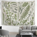 DecorBites™ Botanical Tapestry Wall Hanging Fern Leaves Boho Nature Aesthetic Room Decor