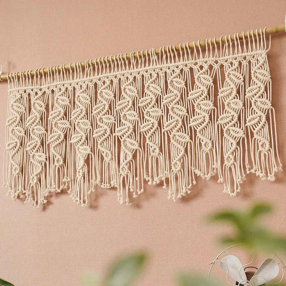 DecorBites™ Boho Macrame Tapestry Curtain for Stylish Home Decor