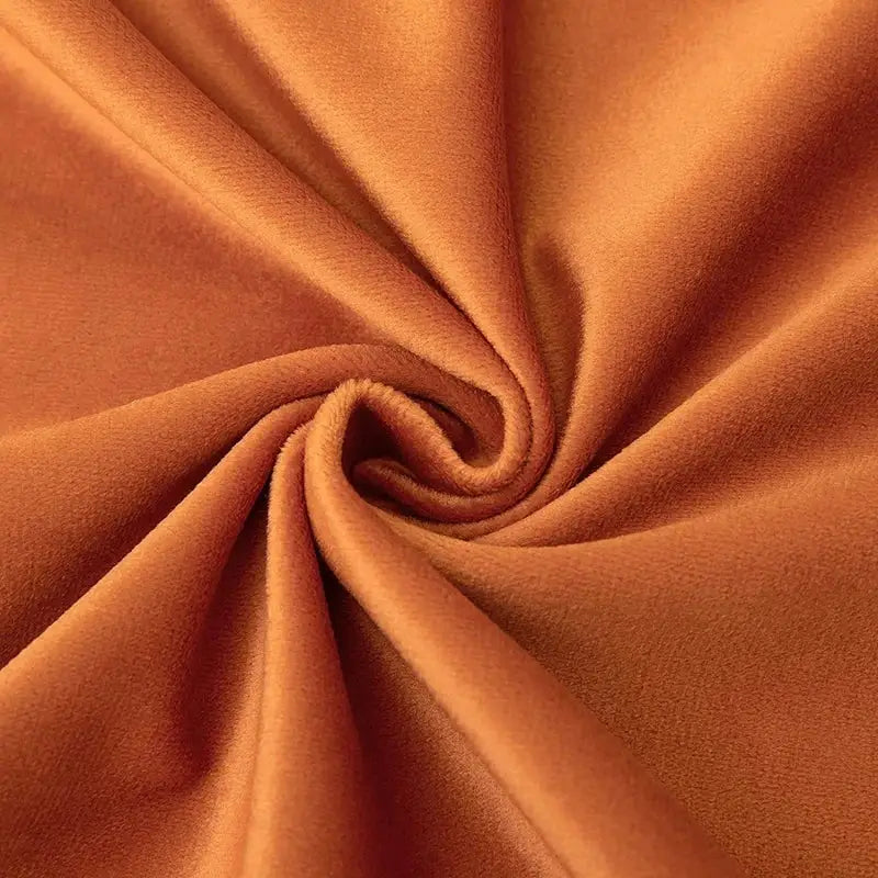 Boho orange velvet tassel fringe pillow covers living room decor