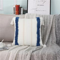 DecorBites™ Boho Woven Tassel Tufted Throw Pillow Case for Sofa Bed Chair