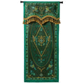 DecorBites™ Botanic Garden Velvet Blackout Curtains - Retro Emerald Green - Luxury Quality