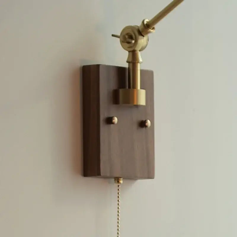 Brass and ribbed glass ceramic led wall light – bedroom sconce