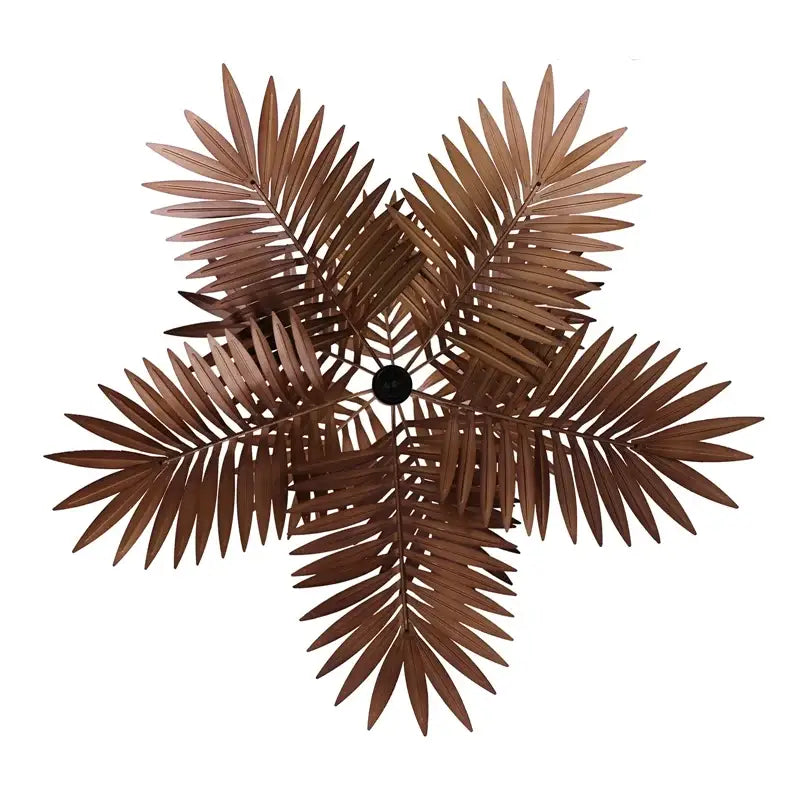 DecorBites™ Boho Coconut Leaf Chandelier: Coastal Tree Light for Loft, Restaurant, Island