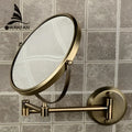 Brass bronze folding makeup mirror bedroom wall magnifying circle