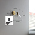 DecorBites™ Gray Glass LED Bathroom Mirror Sconce Wall Lamp Lighting