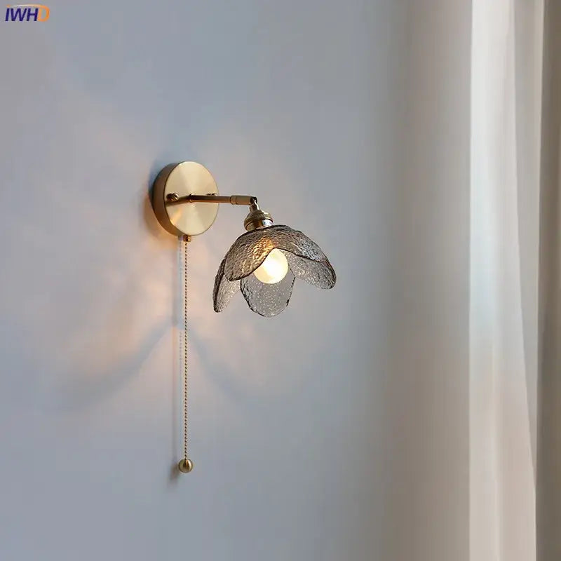 DecorBites™ Gray Glass LED Bathroom Mirror Sconce Wall Lamp Lighting