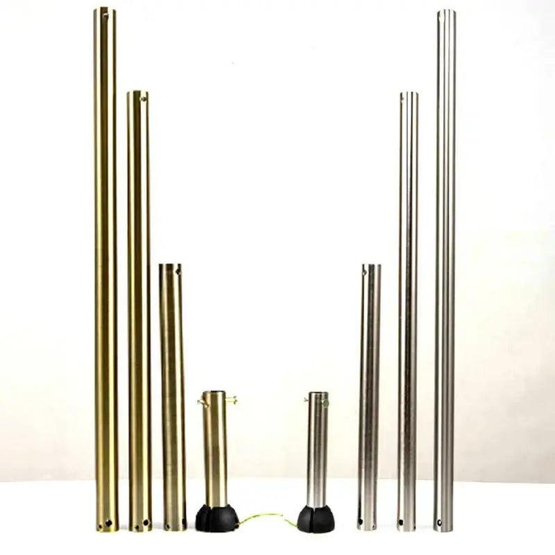Brass & stainless steel metallic poles living room 25w remote control