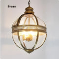 DecorBites™ Bronze Black Glass Globe Chandelier for Foyer