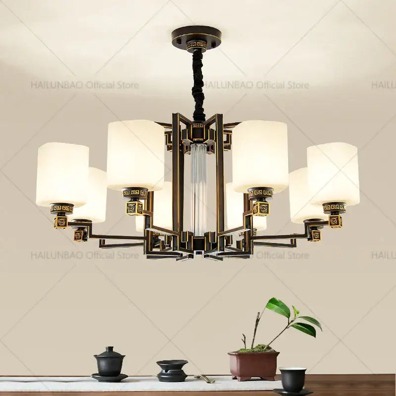 2024 New Duplex Villa Chandelier: DecorBites™ High Jump Floor Hollow Lamps Lighting