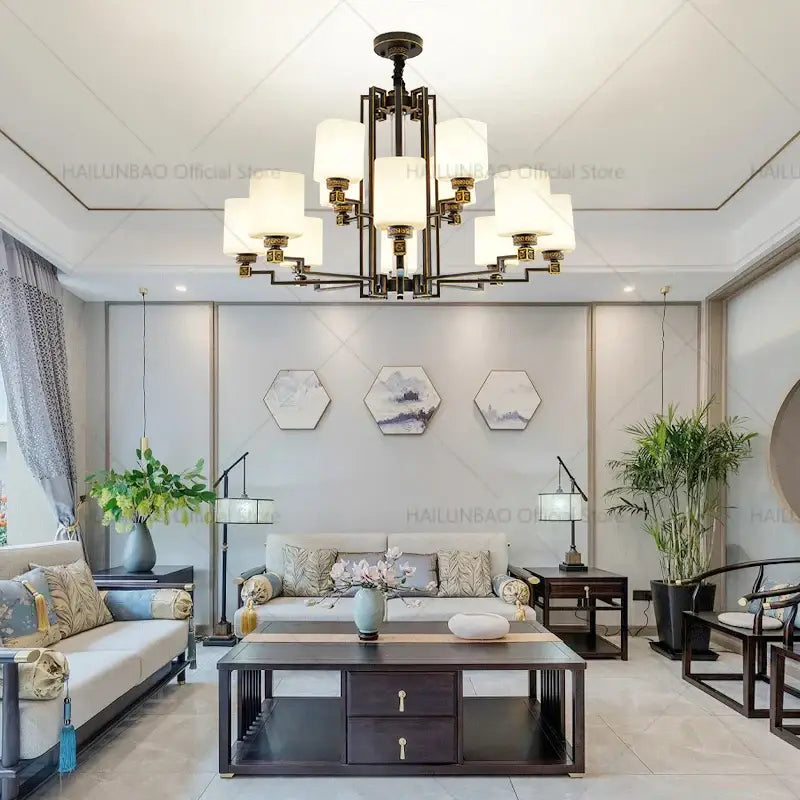 2024 New Duplex Villa Chandelier: DecorBites™ High Jump Floor Hollow Lamps Lighting