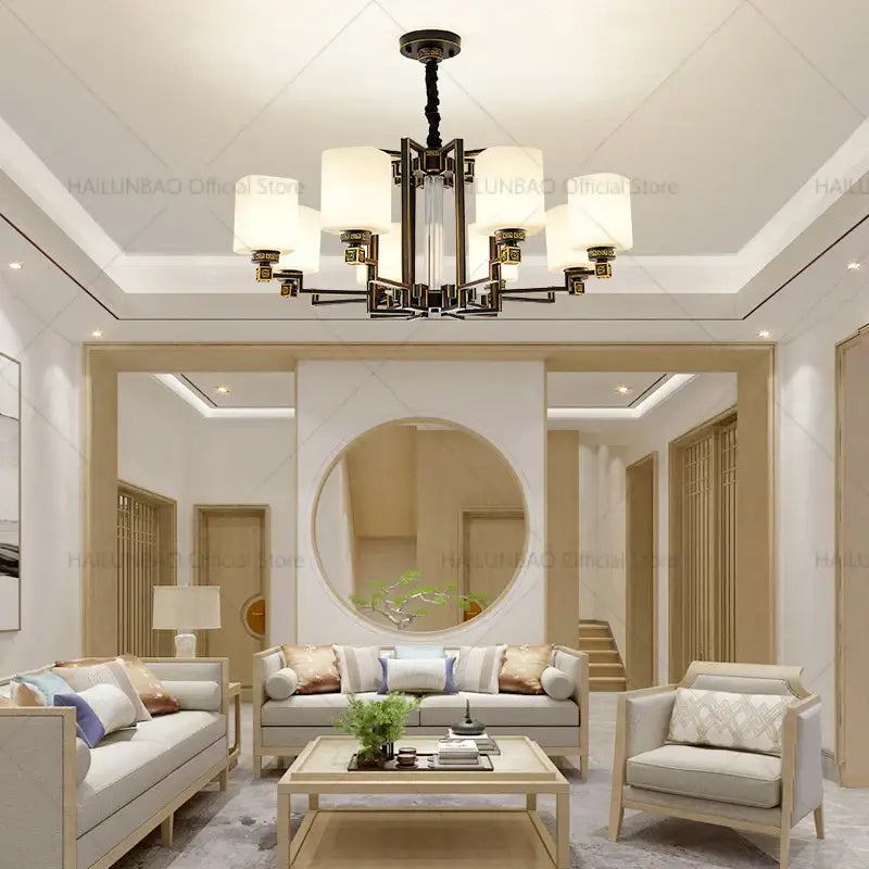 2024 New Duplex Villa Chandelier: DecorBites™ High Jump Floor Hollow Lamps Lighting