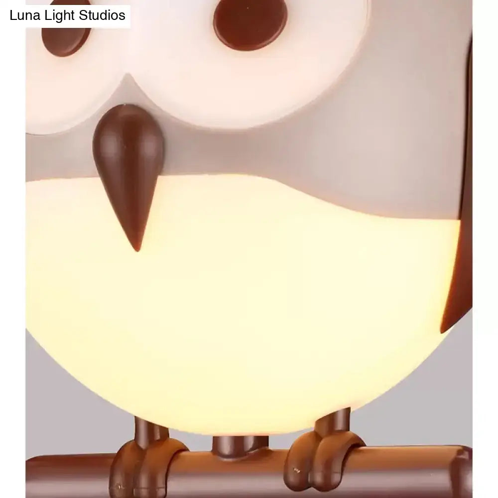 DecorBites™ Owl Metal Pendant Light: Animal Chandelier for Living Room & Child Bedroom