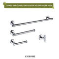 Brushed gold bathroom accessories set hand towel bar and paper holder