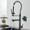 DecorBites™ Brushed Nickel Spring Kitchen Faucet Single Handle 360 Rotation Mixer Tap