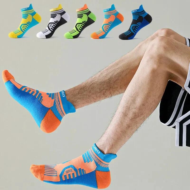 Men's Mesh Breathable And Sweat Absorbing Low Cut Socks