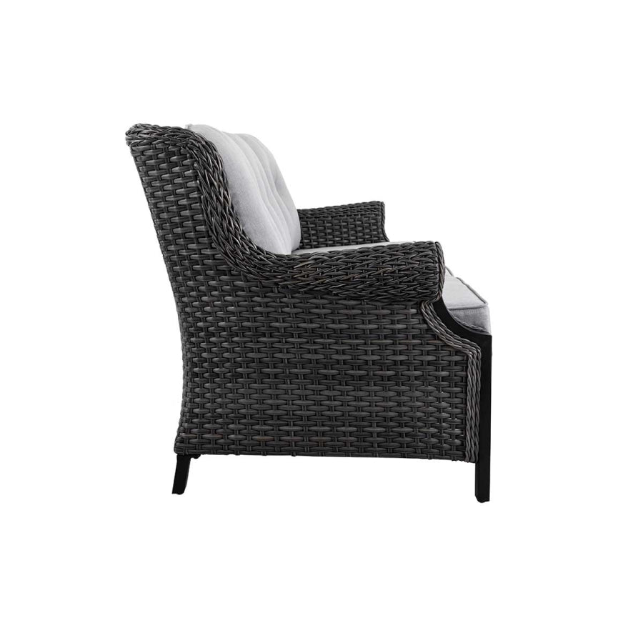 Lassen 4-Piece Wicker Sofa Set with Swivel Rocking Chairs