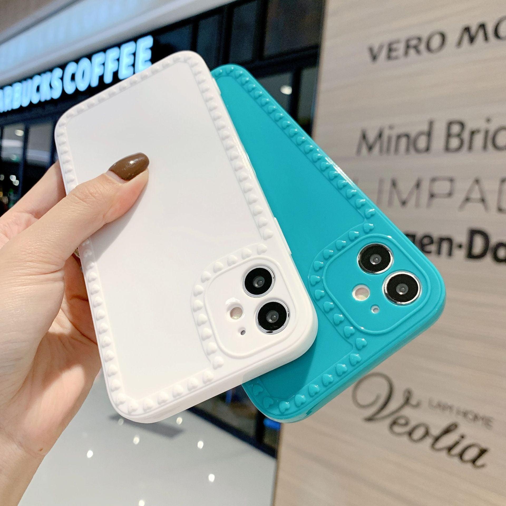 Candy Color Cute Shockproof Phone Case For iPhone 11 Pro Max Mini 7 8 Plus XR XS MAX Full Lens Soft Cover Cute And Fashionable Colorful Translucent Soft Silicone Case