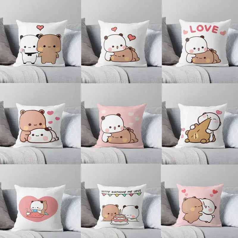 DecorBites™ Cartoon Animal Printed Pillowcase - Cute & Cozy Sofa Cushion Cover