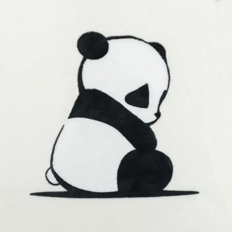 DecorBites™ Cartoon Panda Flannel Double Sided Woolen Blanket for Home Office Sofa - Super Soft & Cozy