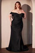 Stretch Spandex Off The Shoulder Curve Dress