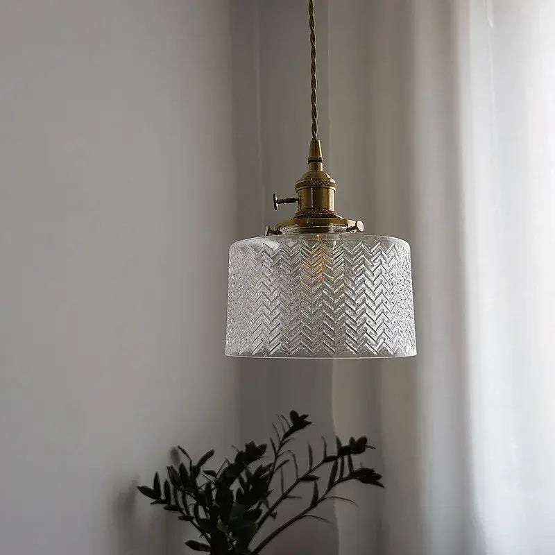 DecorBites™ Green Glass Pendant Light Chandelier - Nordic LED Hanging Lamp for Home Decor