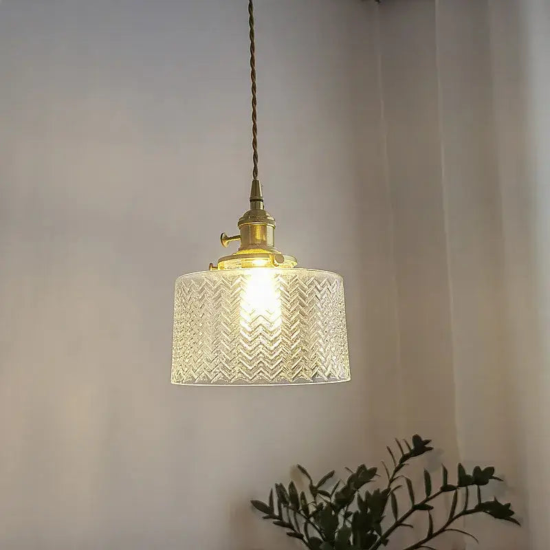 DecorBites™ Green Glass Pendant Light Chandelier - Nordic LED Hanging Lamp for Home Decor