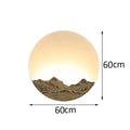 Chinese mountain embossed bronze & gold decorbites led wall light living room