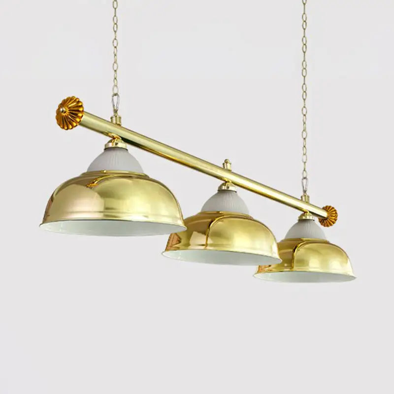 Chrome stainless steel billiard light game room ceiling lamp
