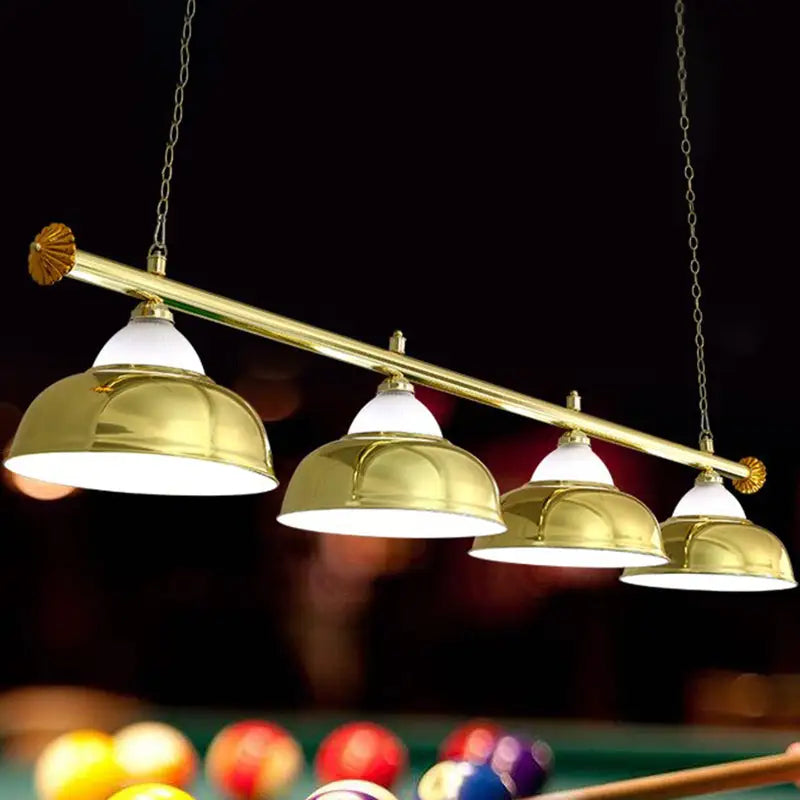 Chrome stainless steel billiard light game room ceiling lamp