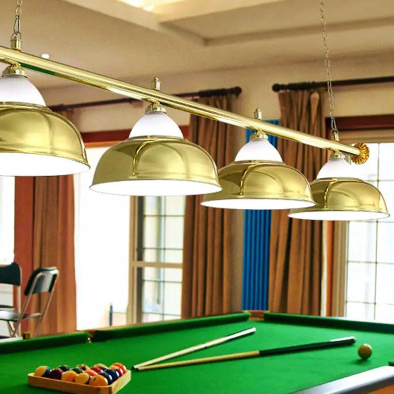 Chrome stainless steel billiard light game room ceiling lamp