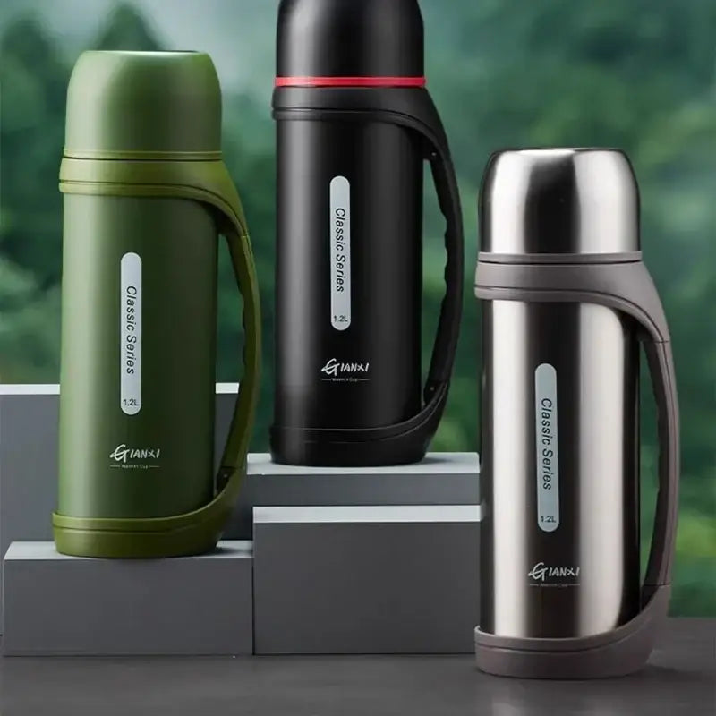 DecorBites™ 1.2L Vacuum Thermos Flask for Outdoor Camping & Travel