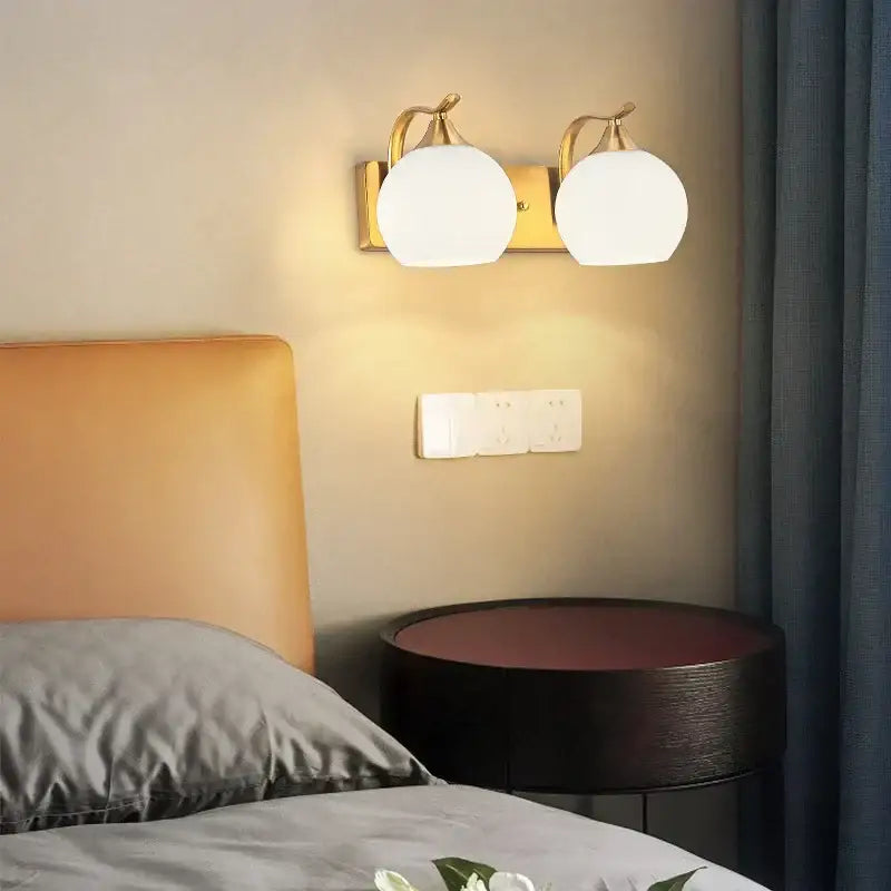 DecorBites™ Brass Glass Wall Sconce Lighting, Classic Nordic Loft Interior Fixture