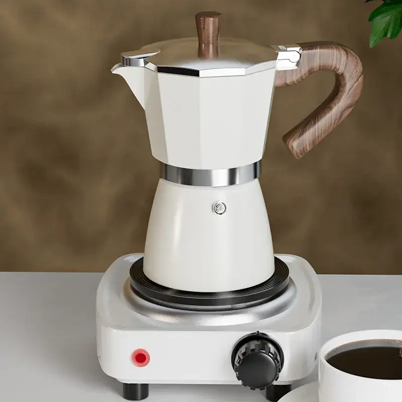 DecorBites™ 300ml Classic Coffee Machine by GIANXI: Aluminum Italian Stove Top Mocha Pot