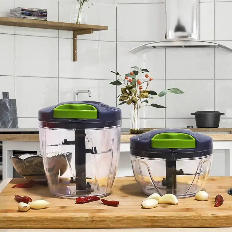 DecorBites™ 400ml Mini Food Shredder with 3 Blades - Curves-Practical