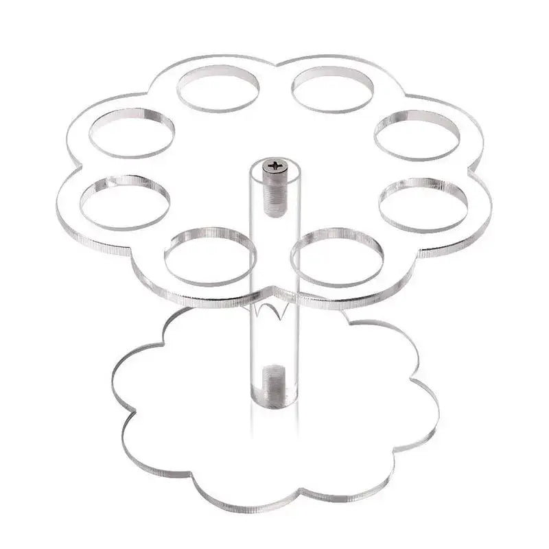 DecorBites™ Ice Cream Cone Holder Stand: Durable Acrylic Display Rack for Cupcakes & Cones