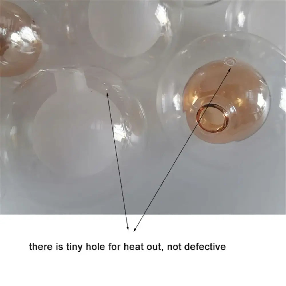 Clear g4 glass shade replacement globes for chandelier dining room