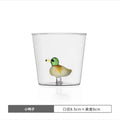 Clear glass cactus cup dining room drinkware