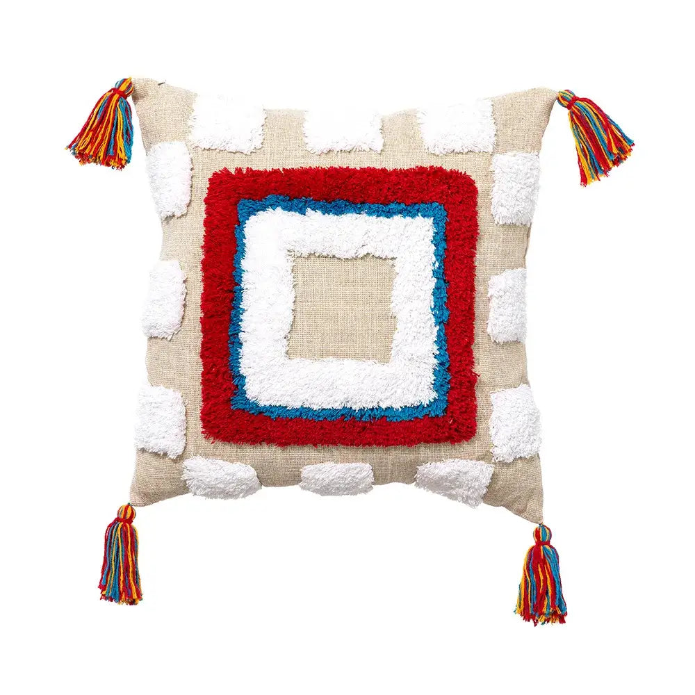 DecorBites™ Boho Tassel Macrame Throw Pillow Covers - Luxury Home Decor for Bed Sofa