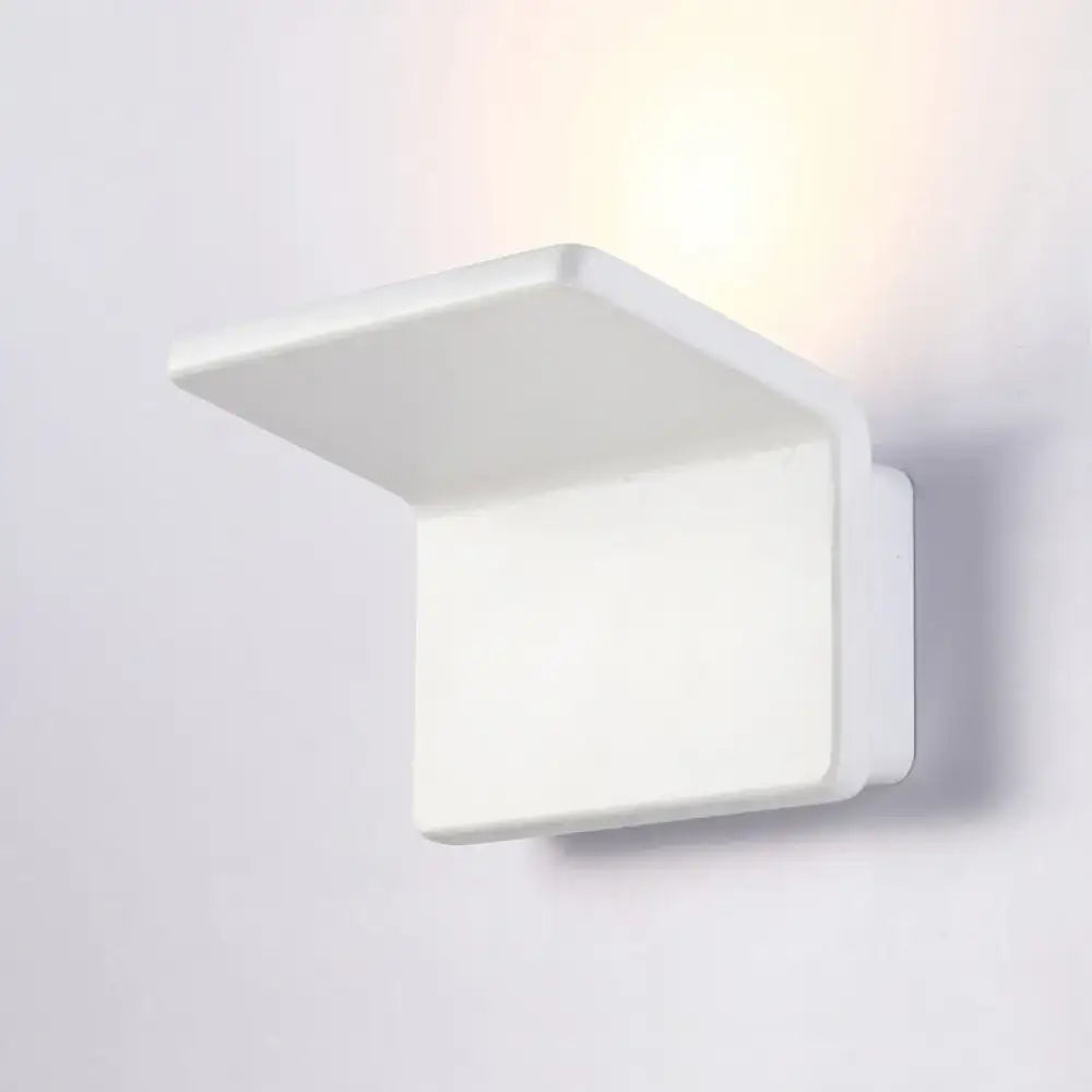 Contemporary black & white slatted led wall lamp – living room sconce