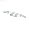 DecorBites™ Contemporary Crystal Silver Wall Sconce Light - Bow Shaped Vanity Lighting for Bathroom - Warm/White Light - 17"/21"/27.5" Wide