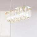 DecorBites™ Contemporary 6-Head Chrome Island Light Fixture with Crystal Ball Accents