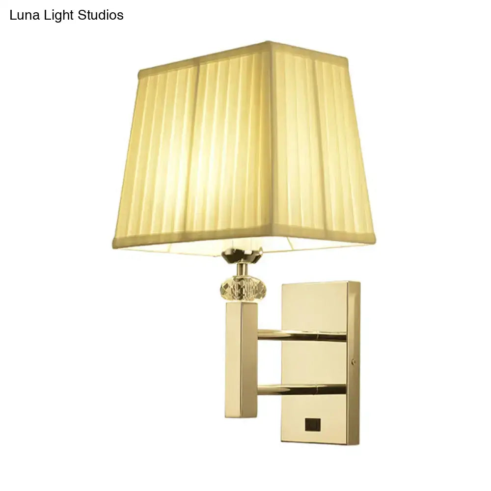 Contemporary chrome led light fixture with spot light bedroom sconce
